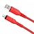 Дата-кабель Hoco X59 Lightning (2 м, 2.4 A,нейлон) цвет: красный