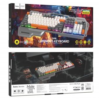 Проводная клавиатура Hoco DI98 игровая с металлическим корпусом цвет:черный