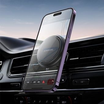 Автодержатель Borofone BH135 магнитный круглый в решетку цвет: черный       