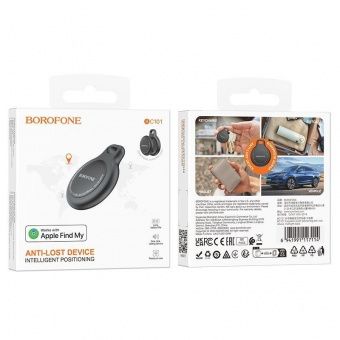 Трекер GPS Borofone BC101 (для iPhone) цвет:черный
