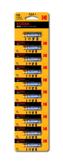 Батарейки Kodak Max Alkaline LR03/10BP AAA