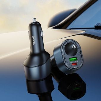 Автомобильное ЗУ Hoco Z56 (PD35W+QC3.0+прикуриватель) цвет: черный