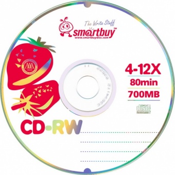 Диск CD-RW Smart Track 80min 4-12x CB-10