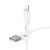 Дата-кабель Borofone BX91 Lightning (с крючком 1 м, 2.4 A) цвет: белый 