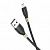 Дата-кабель Hoco U92 Micro (1.2 м,нейлон,2.4A) цвет: черный