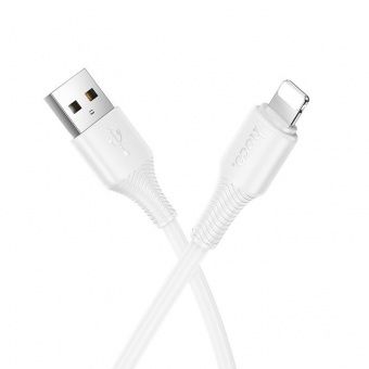 Дата-кабель Hoco X120 Lightning (1м., 2.4A) цвет: белый