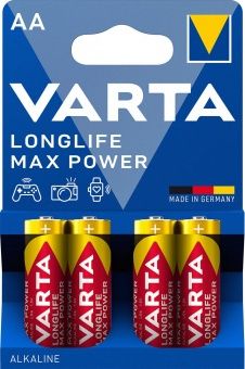Батарейки VARTA LongLife Max Power LR6/4BP AA