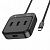 Адаптер Hoco HB31 USB-Xaб на 4 USB (USB3.0+USB2.0*3) 0,2m цвет: черный