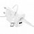 Сетевое зарядное устройство Hoco N69 (QC3.0 +PD20W кабель Type-C-Type-C)  цвет: белый