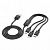 Дата-кабель Hoco X74 3 в 1 lightning+Micro+Type-c (1.0 м.,2A) цвет: черный