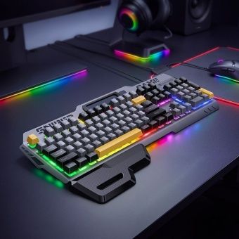 Клавиатура игровая проводная Hoco GM702 цвет: цветная