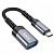 Адаптер Hoco UA24 Type-C - USB 3.0 цвет: металлик