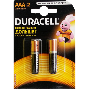 Батарейки DURACELL LR03/MN2400 2BP AAA