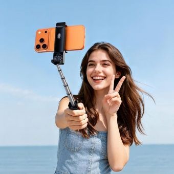 Монопод для селфи Hoco K36 мини беспроводной цвет: черный