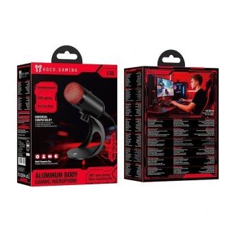 Микрофон игровой  Hoco L50 USB-С  цвет: черный
