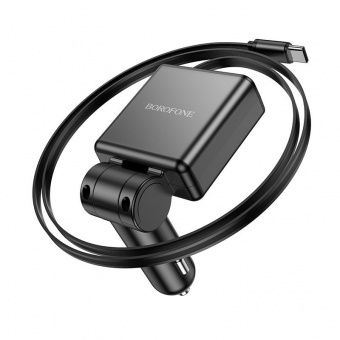 Автомобильное ЗУ Borofone BZ33 (PD60W 2С) цвет: черный       