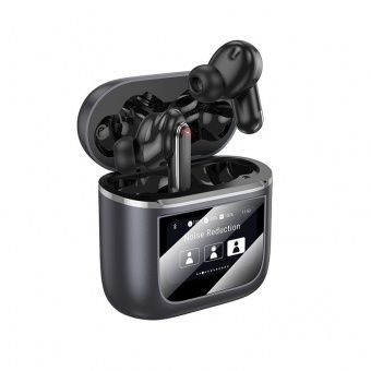Беспроводные наушники Borofone BW67 TWS (Touch screen+ ANC+ENC) цвет:металлик
