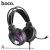 Наушники Hoco ESD12 полноразмерные игровые с микрофоном (2 м., USB+2*3,5 мм, переходник 2*3,5мм) цвет: черный