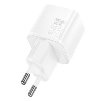 Сетевое зарядное устройство Hoco N65 (QC3.0 +PD20W)  цвет: белый