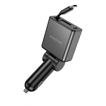 Автомобильное ЗУ Borofone BZ33 (PD60W 2С) цвет: черный       