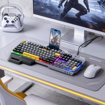 Клавиатура игровая проводная Hoco GM702 цвет: цветная