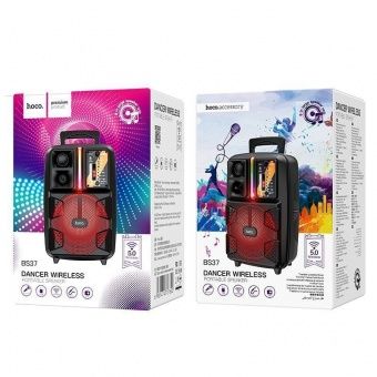 Беспроводная колонка Hoco BS37 с микрофоном цвет: черный