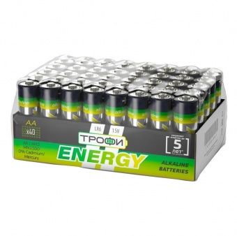 Батарейки Трофи LR6-40 bulk ENERGY AA