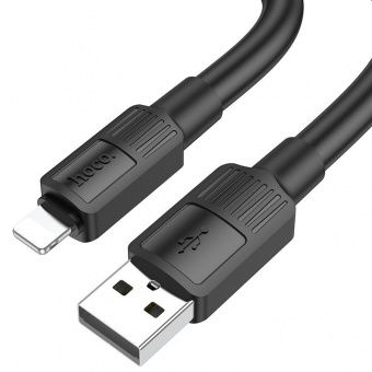 Дата-кабель Hoco X84 Lightning (сверхтолстый 1 м, 2.4 A) цвет: черная