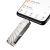 USB+Type-C флэш накопитель Borofone 2в1 16Gb BUD3 USB3.0 корпус металл, цвет: серебристый