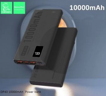 Внешний аккумулятор VDENMENV DP43  10000mAh (QC3.0+PD20W) цвет: черный
