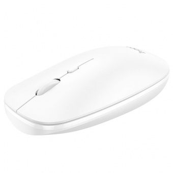 Мышь беспроводная Hoco GM15 (2,4G + Bluetooth,1600dpi) цвет: белый