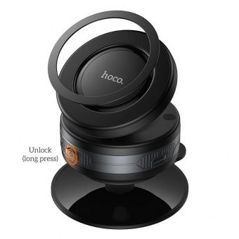 Автодержатель Hoco H87 магнит на присоске,универсальный цвет: Чёрный