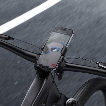 Автодержатель Hoco H85 для велосипеда,мотоцикла цвет: черный