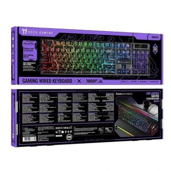 Клавиатура игровая проводная Hoco GM701 цвет: черный