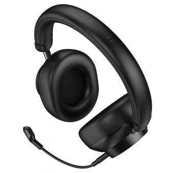 Наушники Hoco W125 беспроводные игровые (4 режима работы) цвет: черный