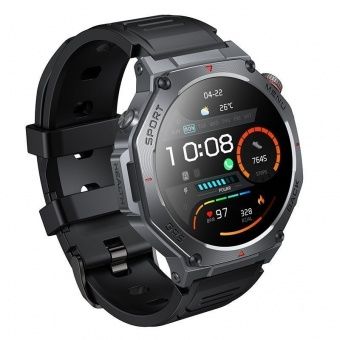 Смарт-часы спортивные Hoco Y37 AMOLED+GPS (Call Version) цвет: черный  