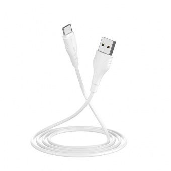 Дата-кабель BOROFONE BX18 Type-C (3м., 1,6A), цвет: белый