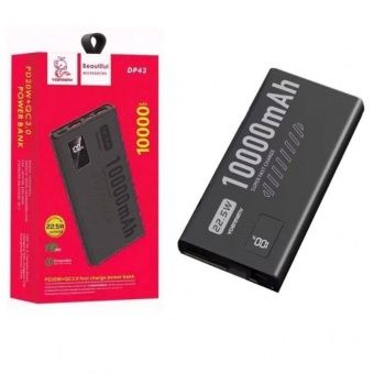 Внешний аккумулятор VDENMENV DP43  10000mAh (QC3.0+PD20W) цвет: черный