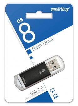 USB флэш-диск Smart Buy 8GB V-Cut Black SB8GBVC-K