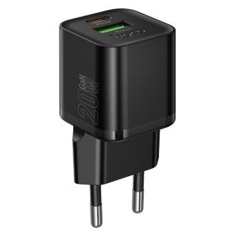 Сетевое зарядное устройство Hoco N65 (QC3.0 +PD20W)  цвет: черный