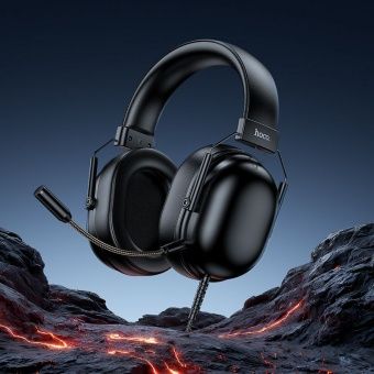 Наушники Hoco W113 полноразмерные игровые  (2 м.,USB 7.1) цвет: Чёрный