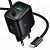 Сетевое зарядное устройство Hoco N80 (PD20W+QC3.0 со встроенныем кабелем Type C) цвет: черный 