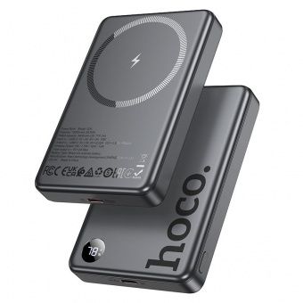 Внешний аккумулятор Hoco Q34  10000 mAh (PD20W MagSafe) цвет: металлик