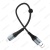 Дата-кабель Hoco X38 Lightning (0.25 м), цвет: черный
