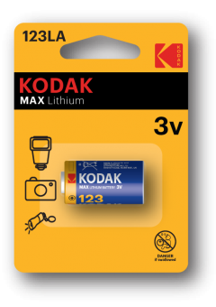 Литиевые батарейки Kodak CR123/1BL Lithium
