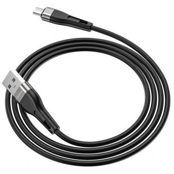 Дата-кабель BOROFONE BX46 Micro (1,0 м, 2,4A,силикон), цвет: черный
