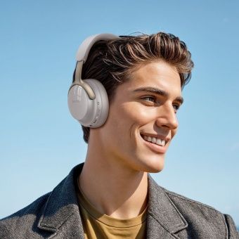Беспроводные наушники Hoco W53 Plus с режимом ANC цвет: серый