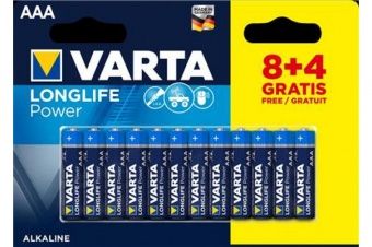 Батарейки VARTA LongLife Power LR03/12BP AAA