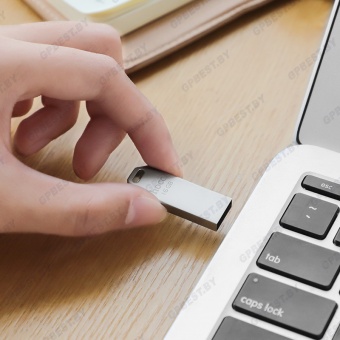 USB флеш накопитель HOCO 16Gb UD4, цвет: серебристый