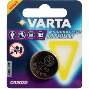 Литиевые батарейки VARTA Lithium CR2032/1BP